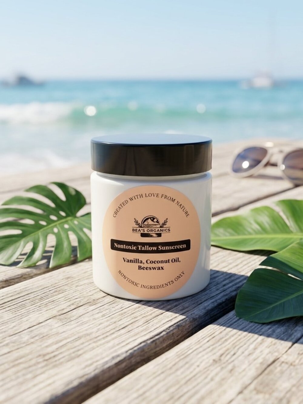 Nontoxic Sunscreen SPF 30 Tallow based Handmade